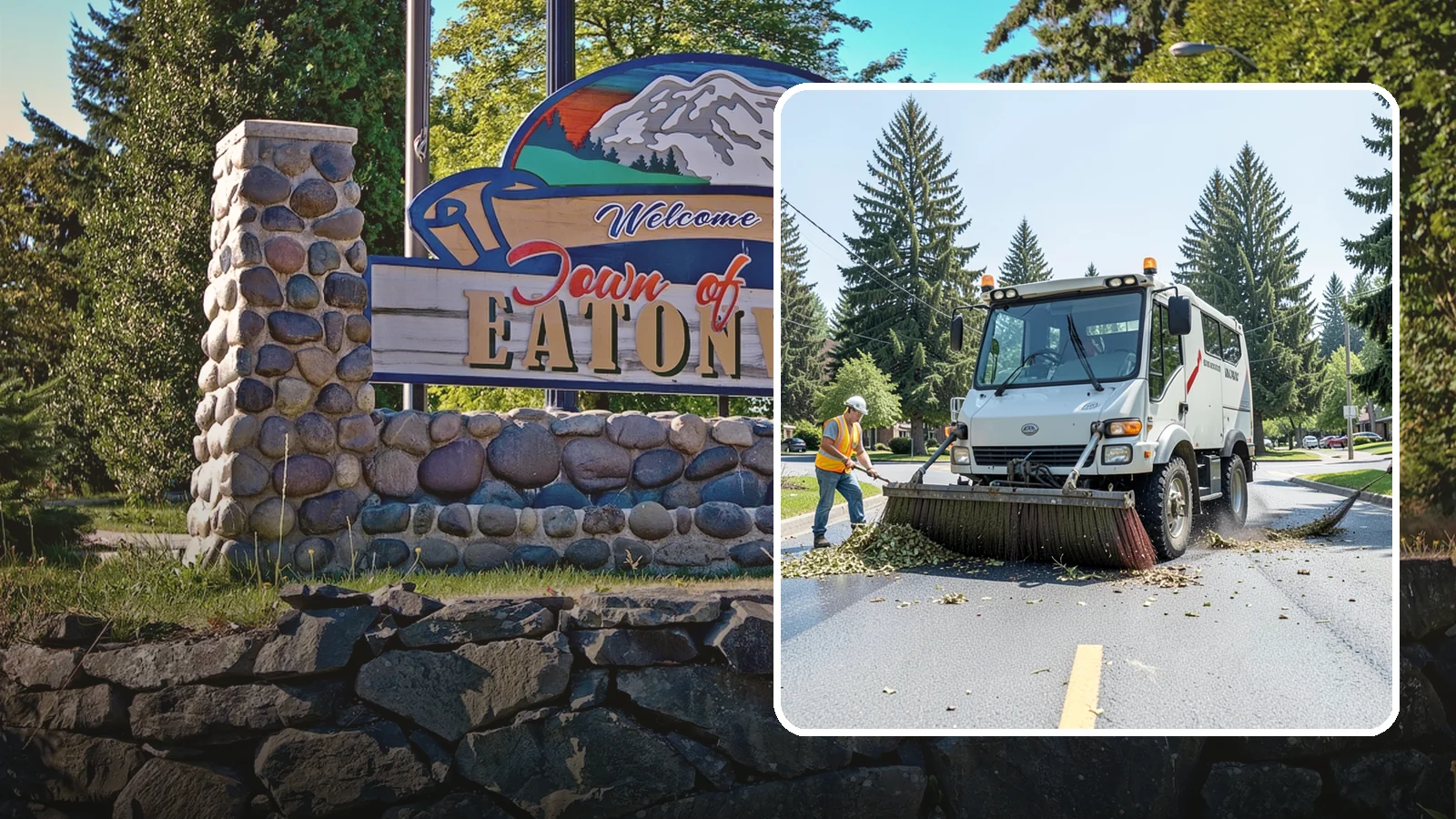 Street Sweeping in Eatonville, Pierce County, WA - Routine and route-based mechanical sweeping of municipal streets and arterials.