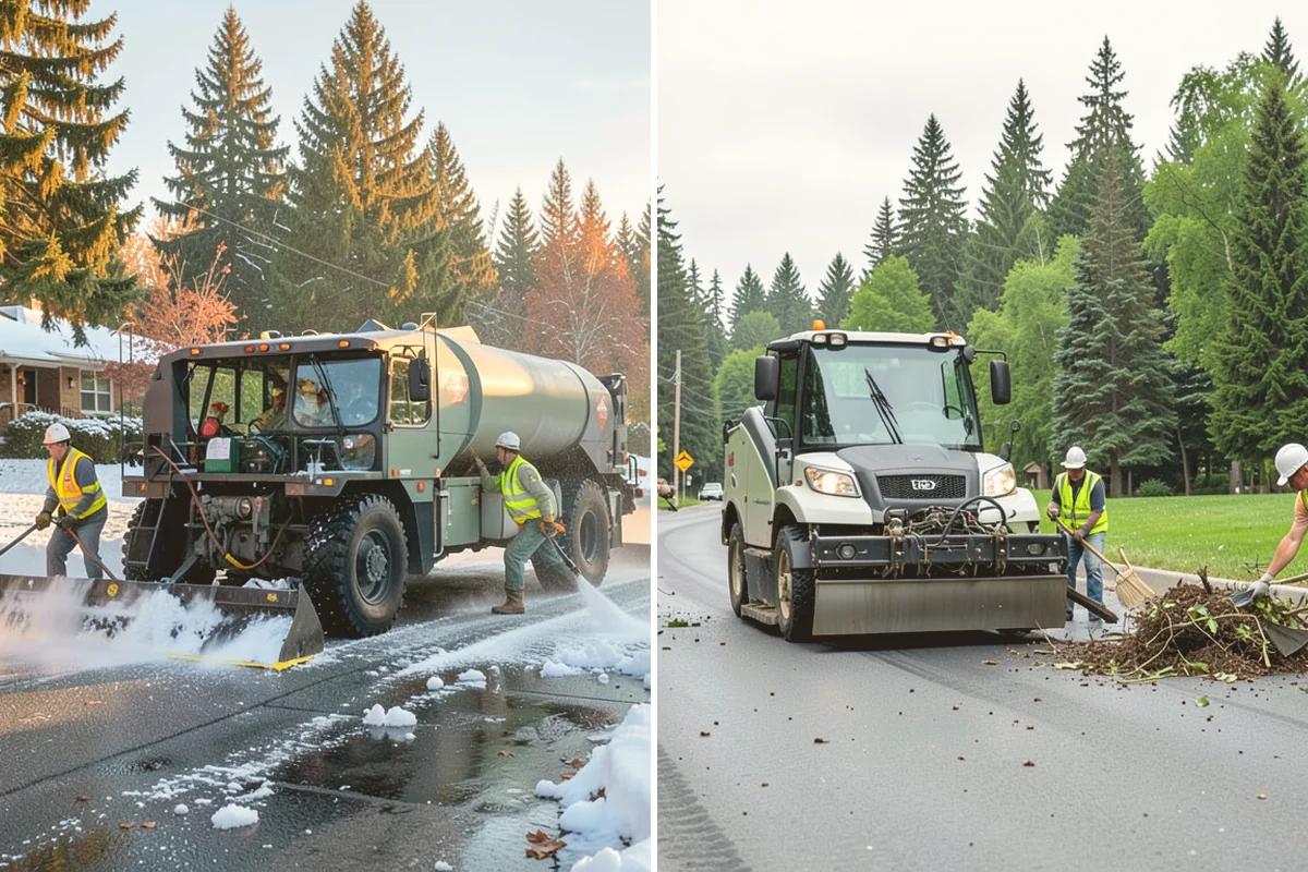 Street Sweeping in Edmonds, Snohomish County, WA - Establish routes and sweeping frequency