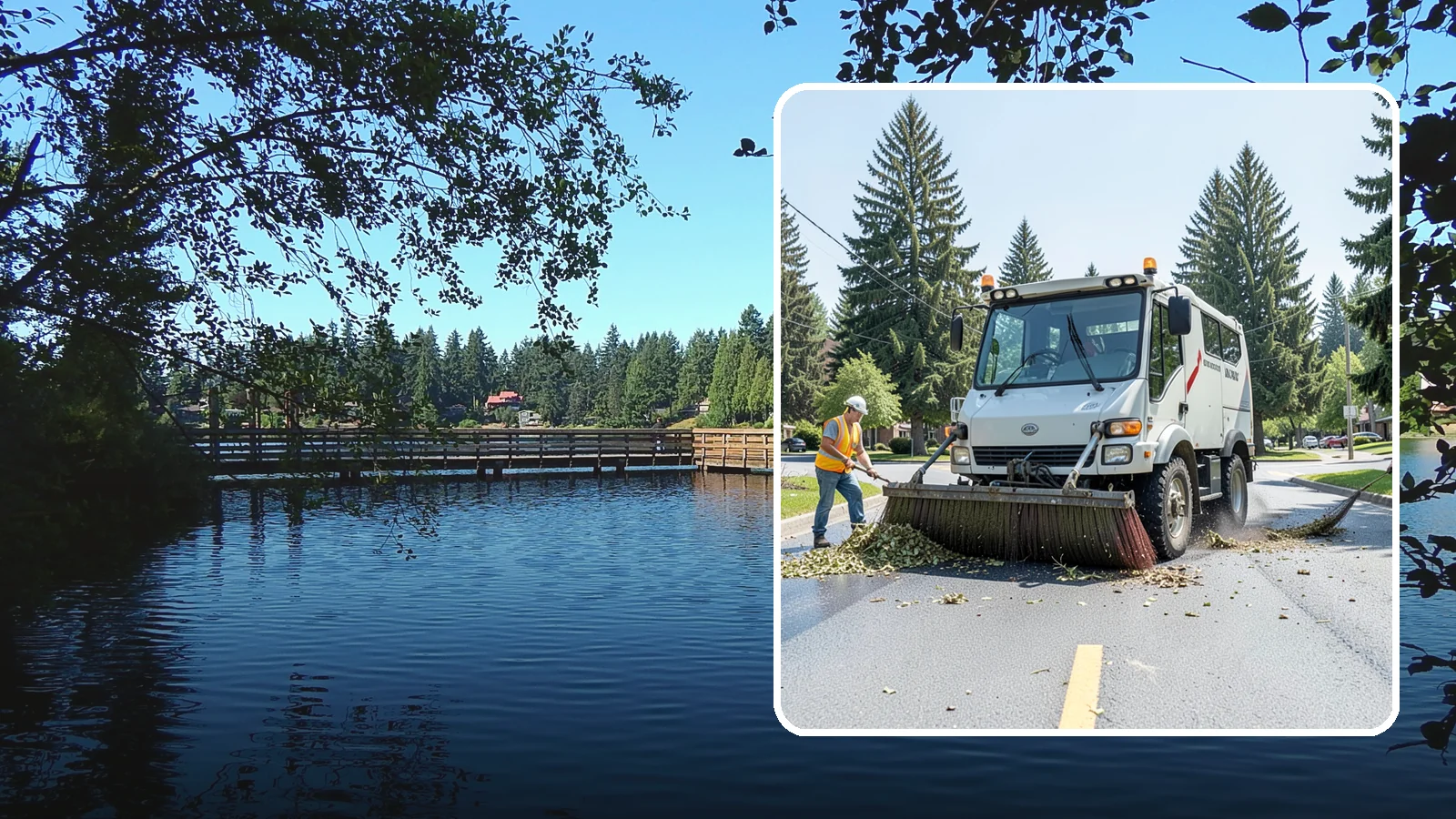 Street Sweeping in Federal Way, King County, WA - Routine and route-based mechanical sweeping of municipal streets and arterials.