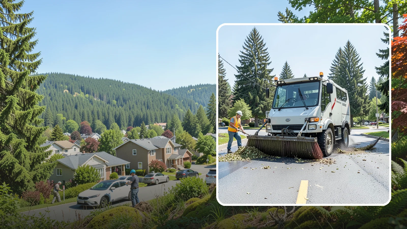 Street Sweeping in Index, Snohomish County, WA - Routine and route-based mechanical sweeping of municipal streets and arterials.