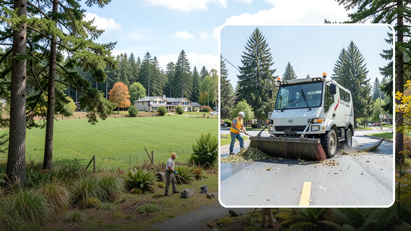 Street Sweeping in Lyman, Skagit County, WA - Routine and route-based mechanical sweeping of municipal streets and arterials.