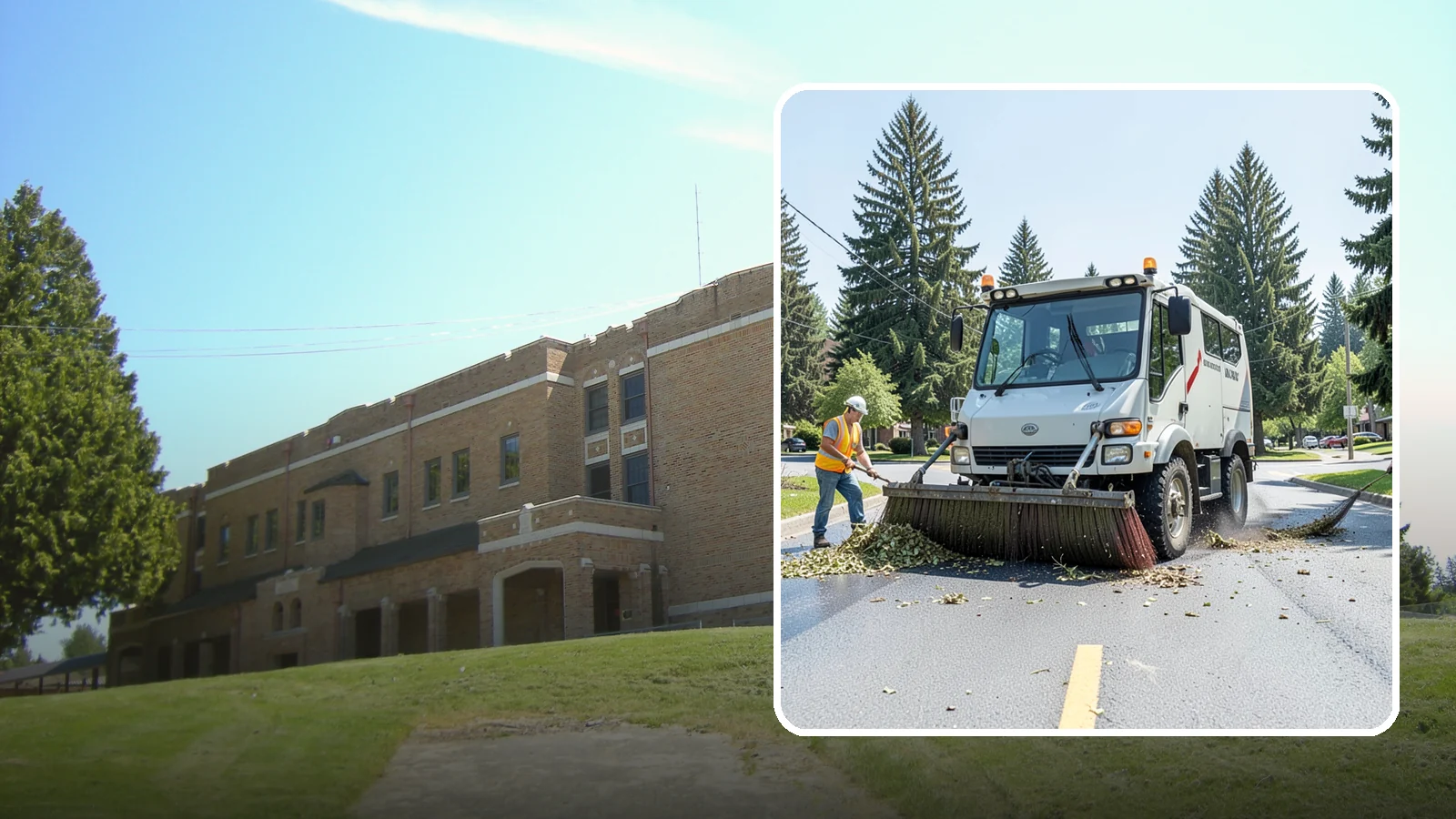 Street Sweeping in Maple Valley, King County, WA - Routine and route-based mechanical sweeping of municipal streets and arterials.