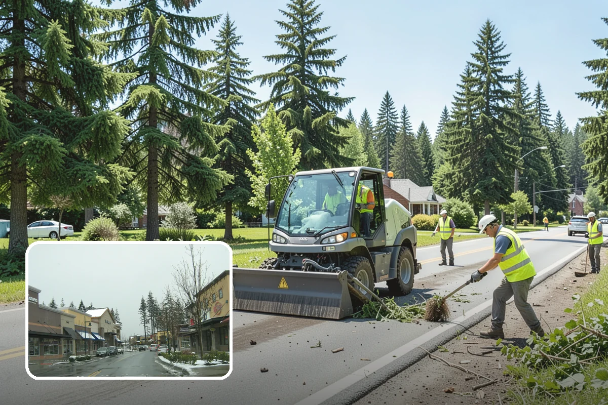 Street Sweeping in Mill Creek, Snohomish County, WA - Cleaner streets and storm inlets