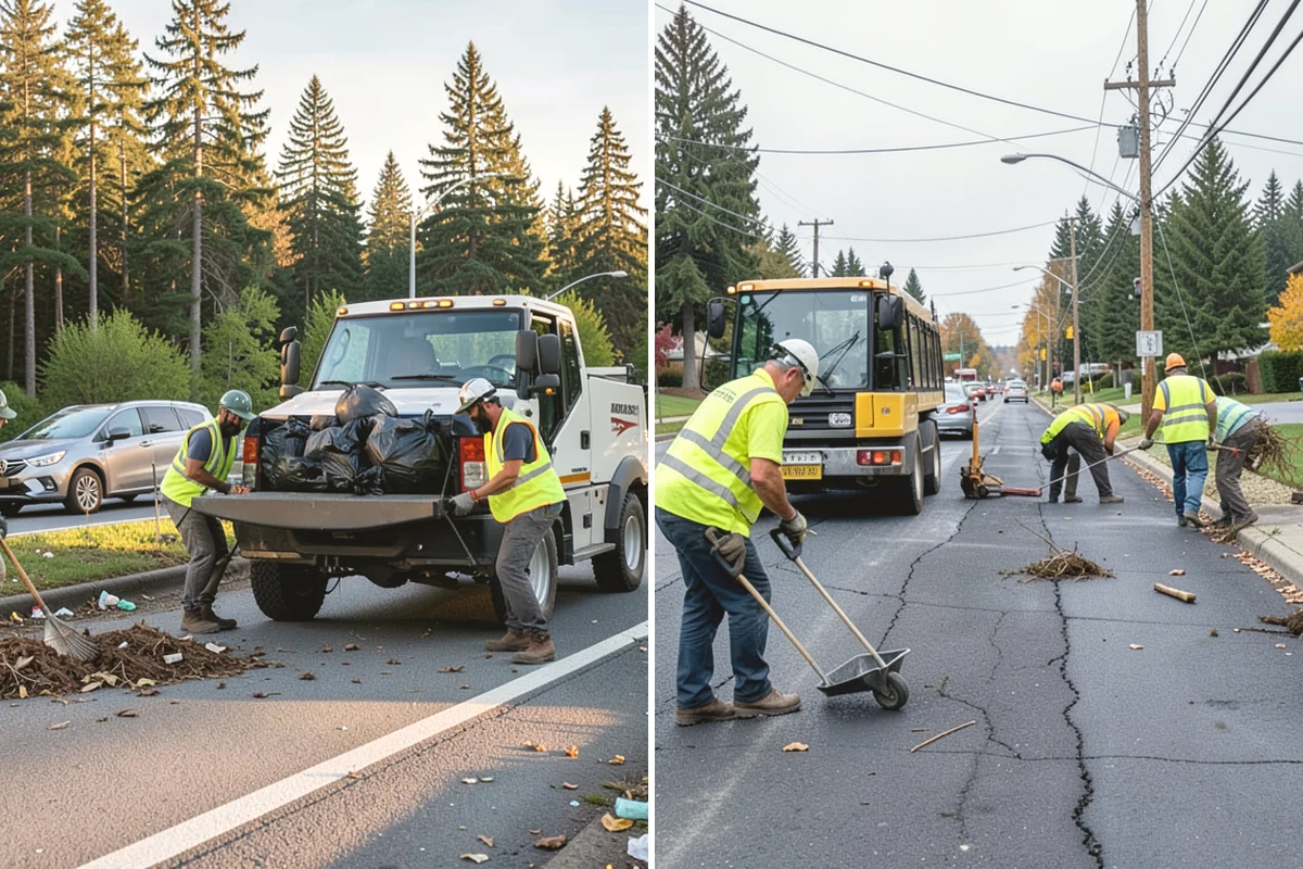 Street Sweeping in Mountlake Terrace, Snohomish County, WA - Establish routes and sweeping frequency
