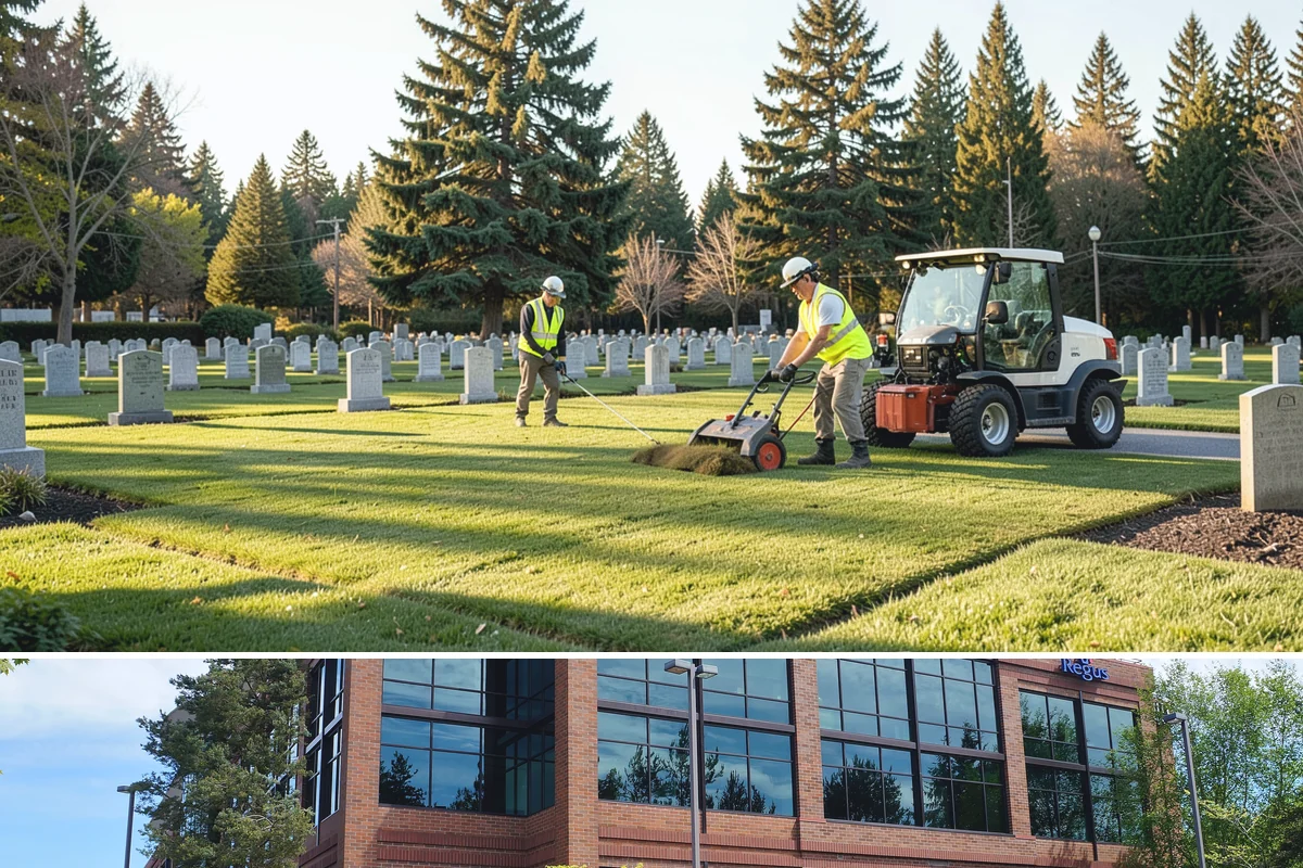 Street Sweeping in Mountlake Terrace, Snohomish County, WA - Sweeping intensifies during fall leaf drop and after winter sanding to recover traction grit.