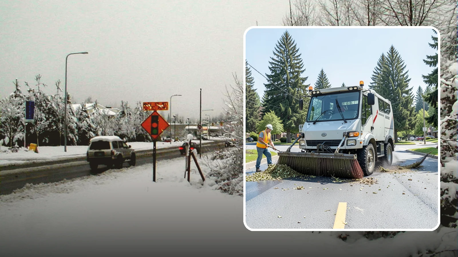 Street Sweeping in Newcastle, King County, WA - Routine and route-based mechanical sweeping of municipal streets and arterials.