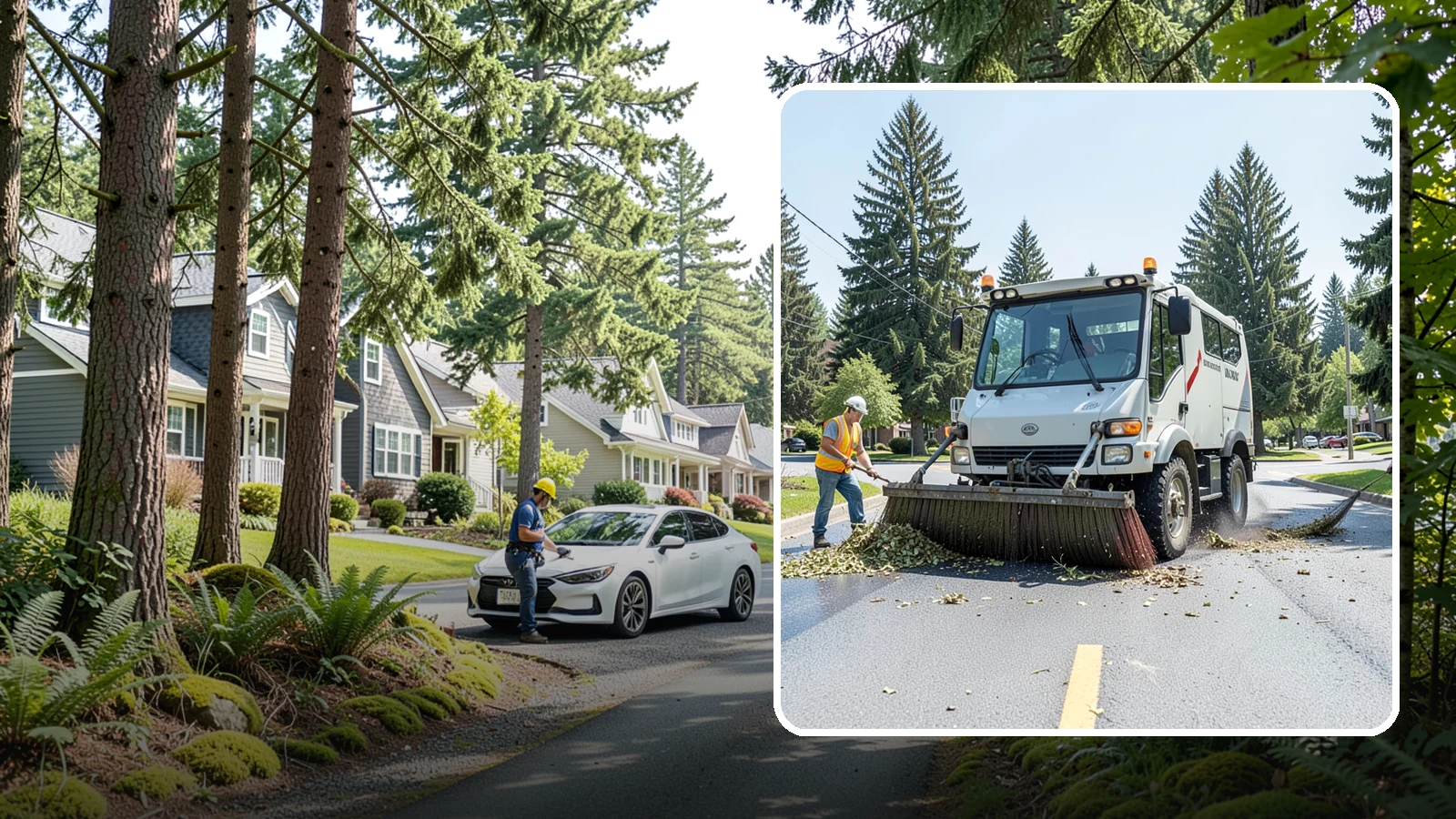 Street Sweeping in Normandy Park, King County, WA - Routine and route-based mechanical sweeping of municipal streets and arterials.