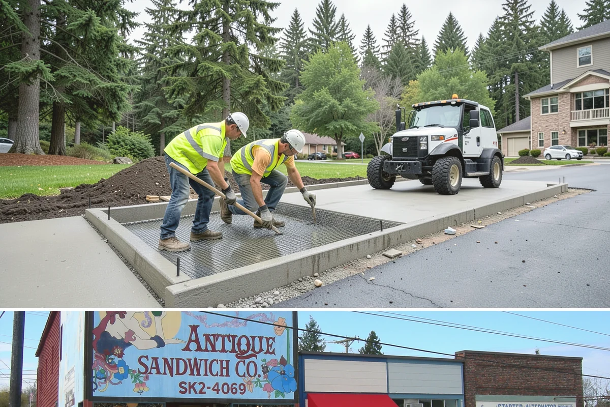 Street Sweeping in Ruston, Pierce County, WA - Sweeping intensifies during fall leaf drop and after winter sanding to recover traction grit.