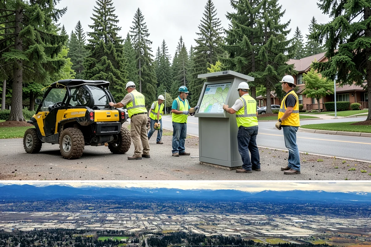 Street Sweeping in SeaTac, King County, WA - Sweeping intensifies during fall leaf drop and after winter sanding to recover traction grit.
