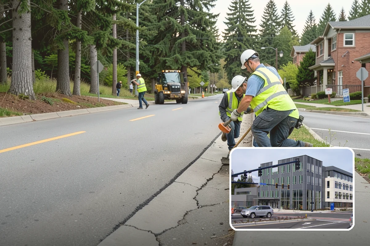 Street Sweeping in Shoreline, King County, WA - Cleaner streets and storm inlets