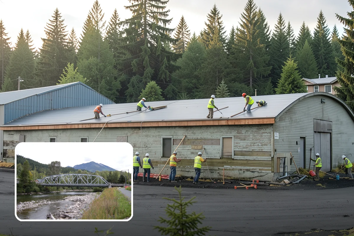 Street Sweeping in Skykomish, King County, WA - Cleaner streets and storm inlets