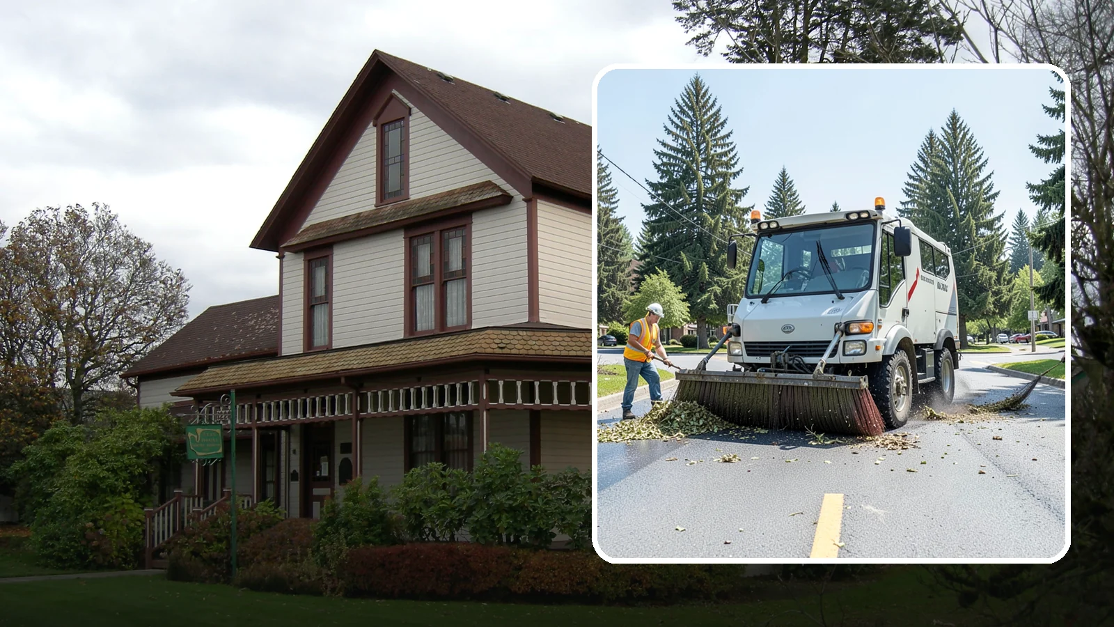 Street Sweeping in Sumner, Pierce County, WA - Routine and route-based mechanical sweeping of municipal streets and arterials.