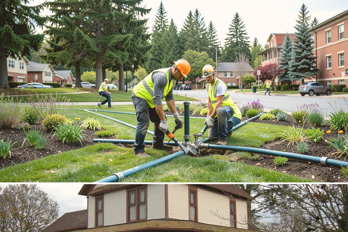 Street Sweeping in Sumner, Pierce County, WA - Sweeping intensifies during fall leaf drop and after winter sanding to recover traction grit.