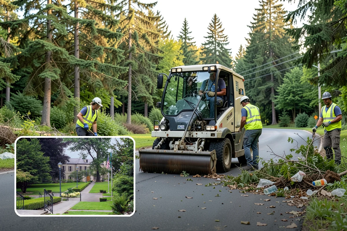 Street Sweeping in Woodinville, King County, WA - Cleaner streets and storm inlets