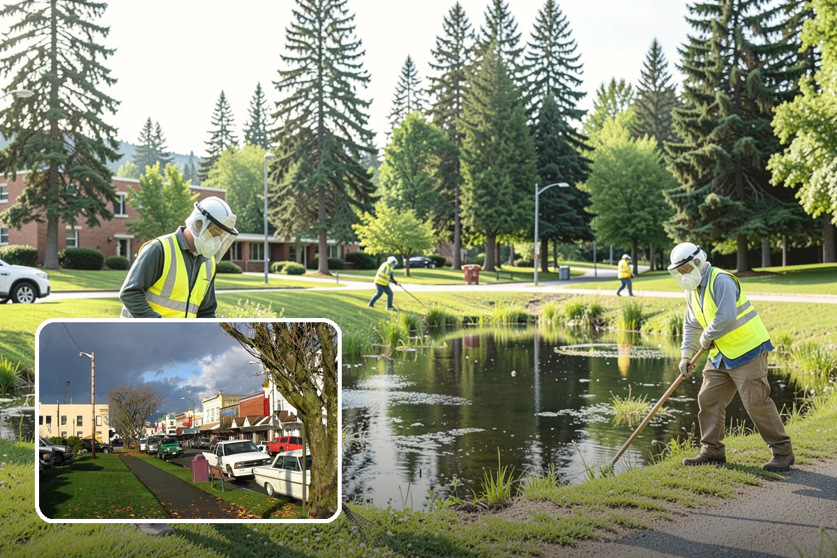 Street Tree Pruning in Arlington, Snohomish County, WA - Restores code-required clearance over roadways, sidewalks, and signals