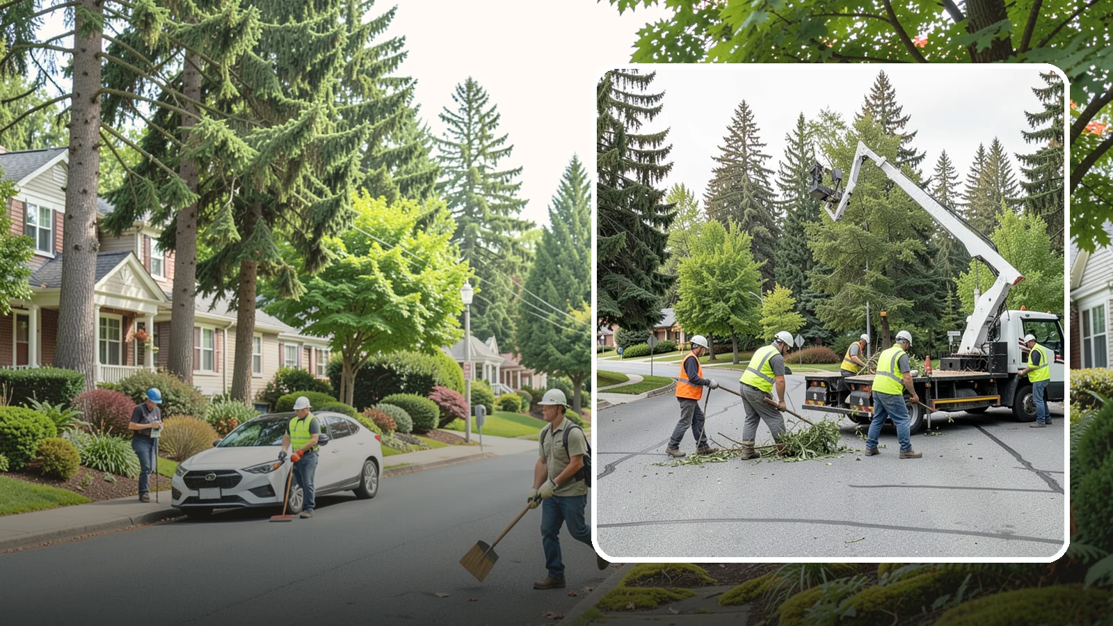 Street Tree Pruning in Beaux Arts Village, King County, WA - Cyclical ANSI A300 pruning of public street trees to preserve canopy health while maintaining legal clearances over roadways and...