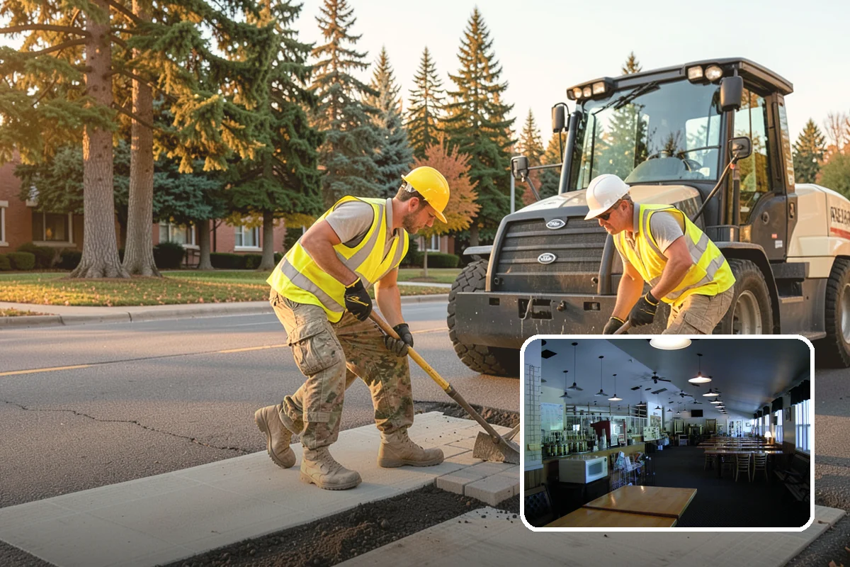 Street Tree Pruning in Black Diamond, King County, WA - Restores code-required clearance over roadways, sidewalks, and signals