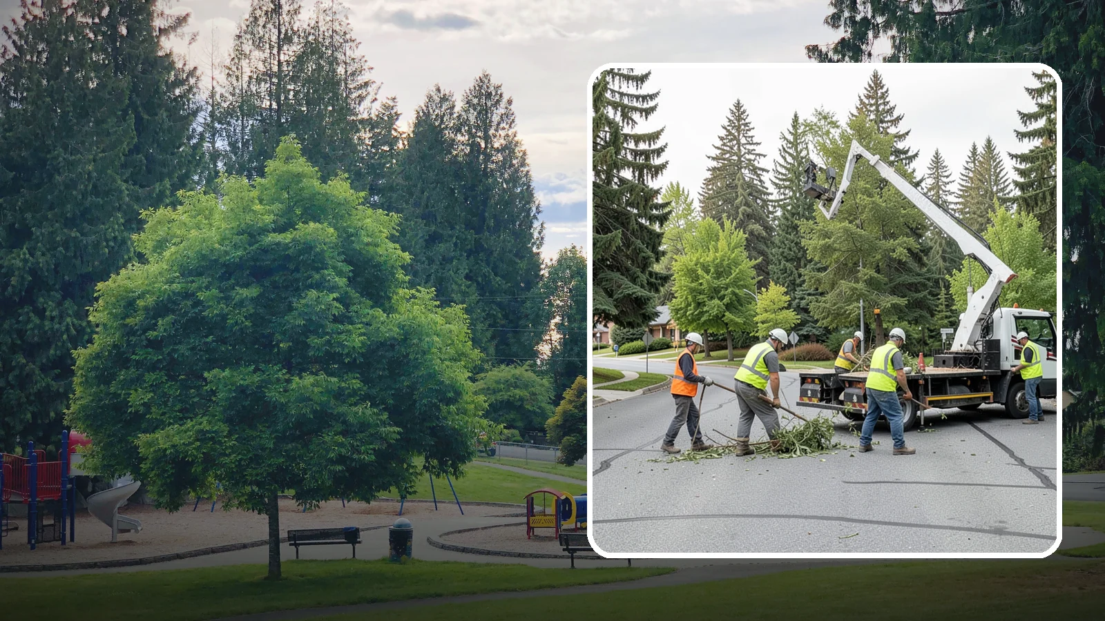 Street Tree Pruning in Bonney Lake, Pierce County, WA - Cyclical ANSI A300 pruning of public street trees to preserve canopy health while maintaining legal clearances over roadways and...