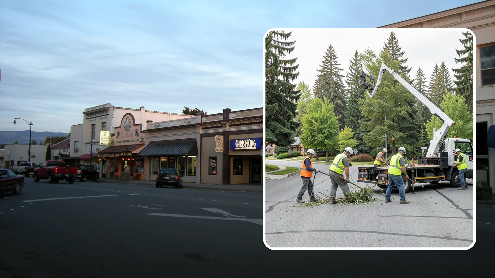 Street Tree Pruning in Burlington, Skagit County, WA - Cyclical ANSI A300 pruning of public street trees to preserve canopy health while maintaining legal clearances over roadways and...