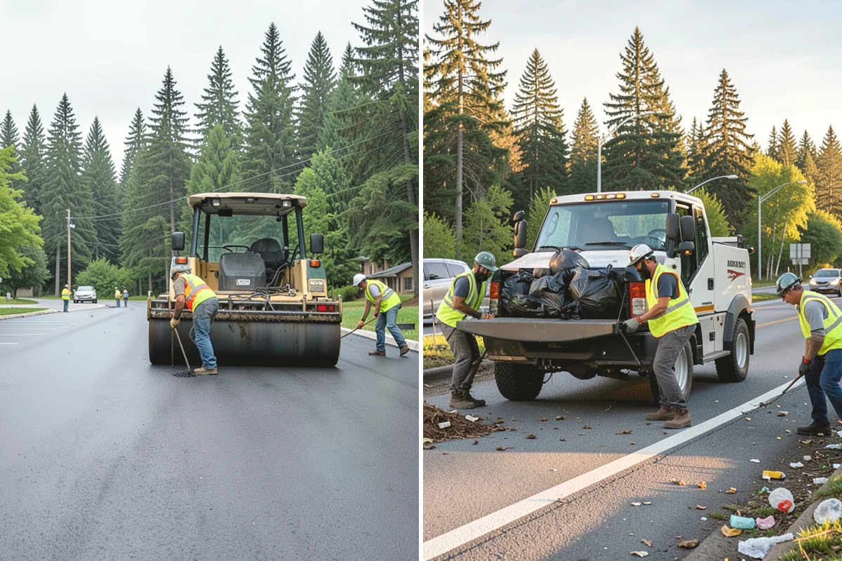 Street Tree Pruning in Carbonado, Pierce County, WA - Inventory review and route sequencing by block or grid