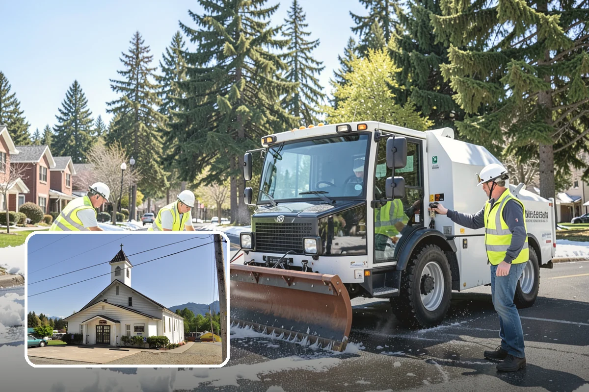 Street Tree Pruning in Concrete, Skagit County, WA - Restores code-required clearance over roadways, sidewalks, and signals