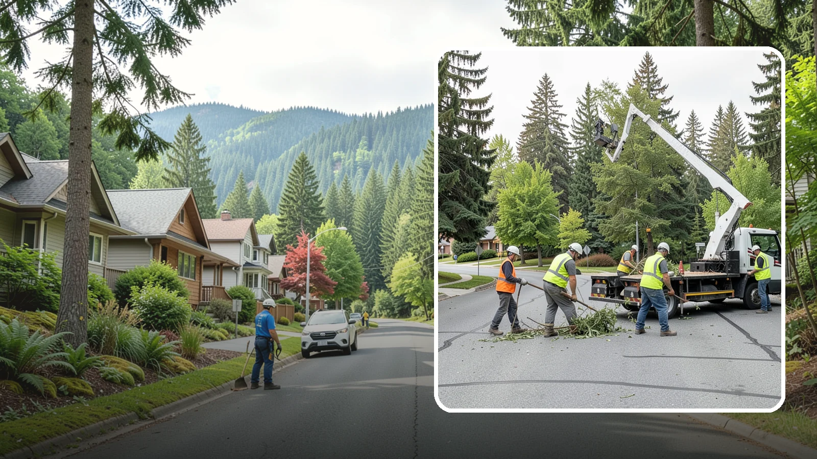 Street Tree Pruning in Darrington, Snohomish County, WA - Cyclical ANSI A300 pruning of public street trees to preserve canopy health while maintaining legal clearances over roadways and...