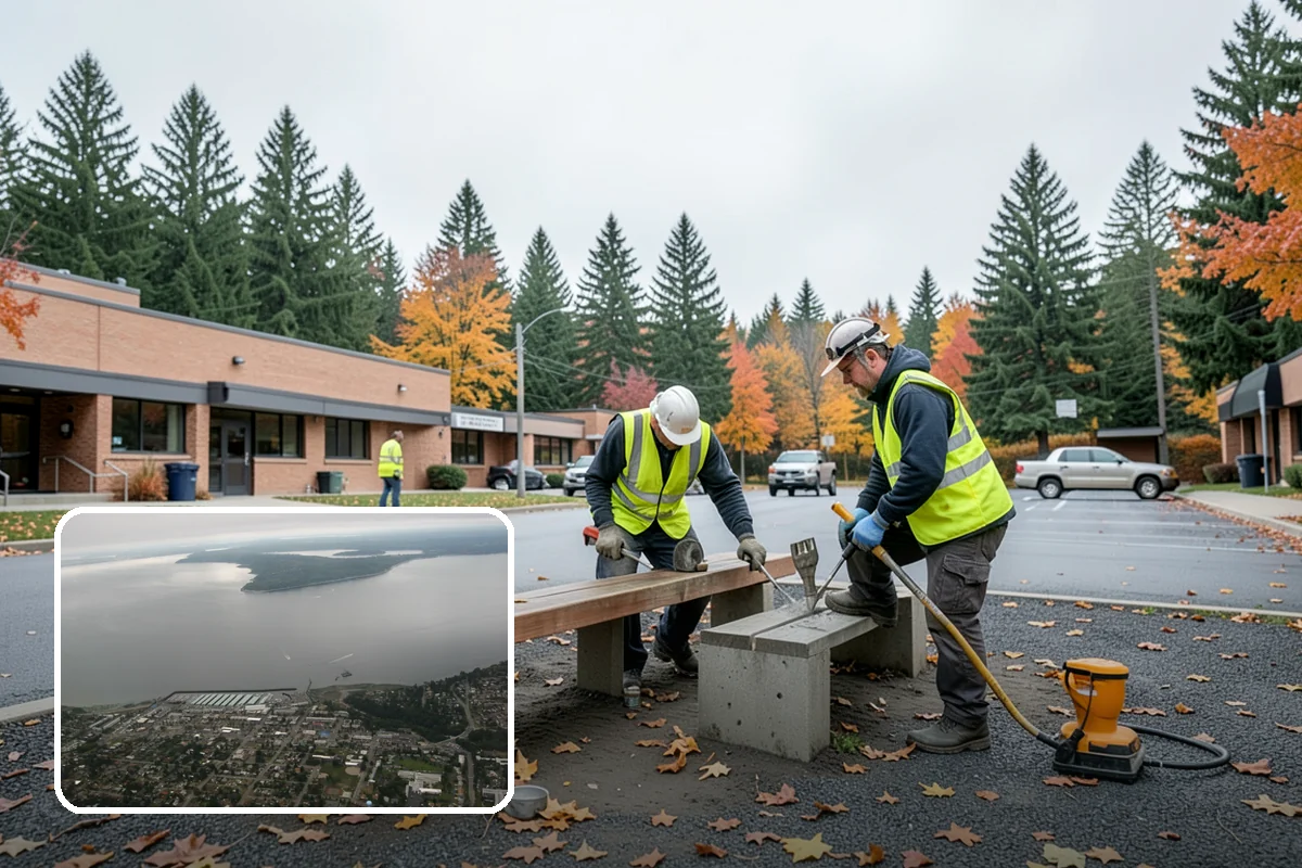 Street Tree Pruning in Des Moines, King County, WA - Restores code-required clearance over roadways, sidewalks, and signals