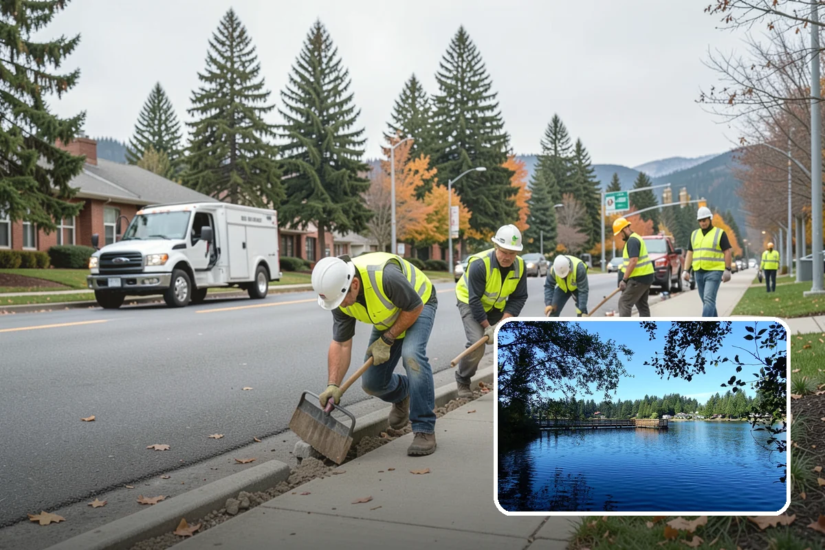 Street Tree Pruning in Federal Way, King County, WA - Restores code-required clearance over roadways, sidewalks, and signals