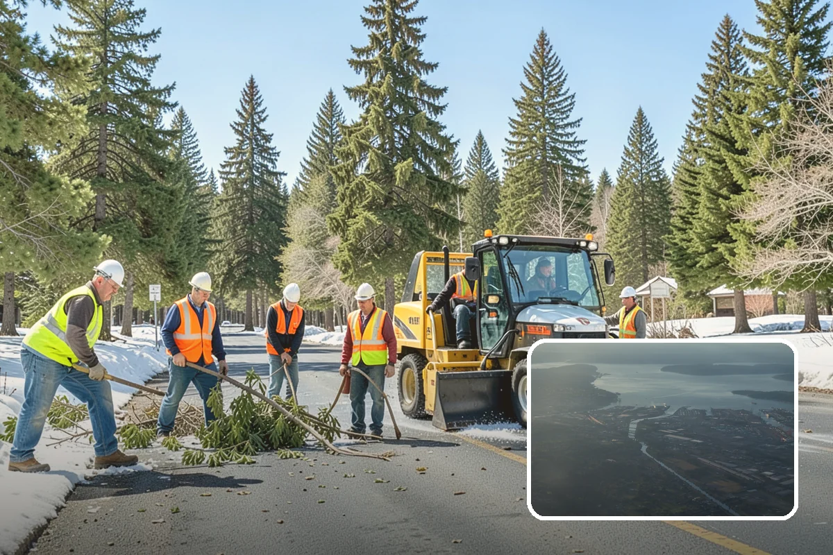 Street Tree Pruning in Fife, Pierce County, WA - Restores code-required clearance over roadways, sidewalks, and signals