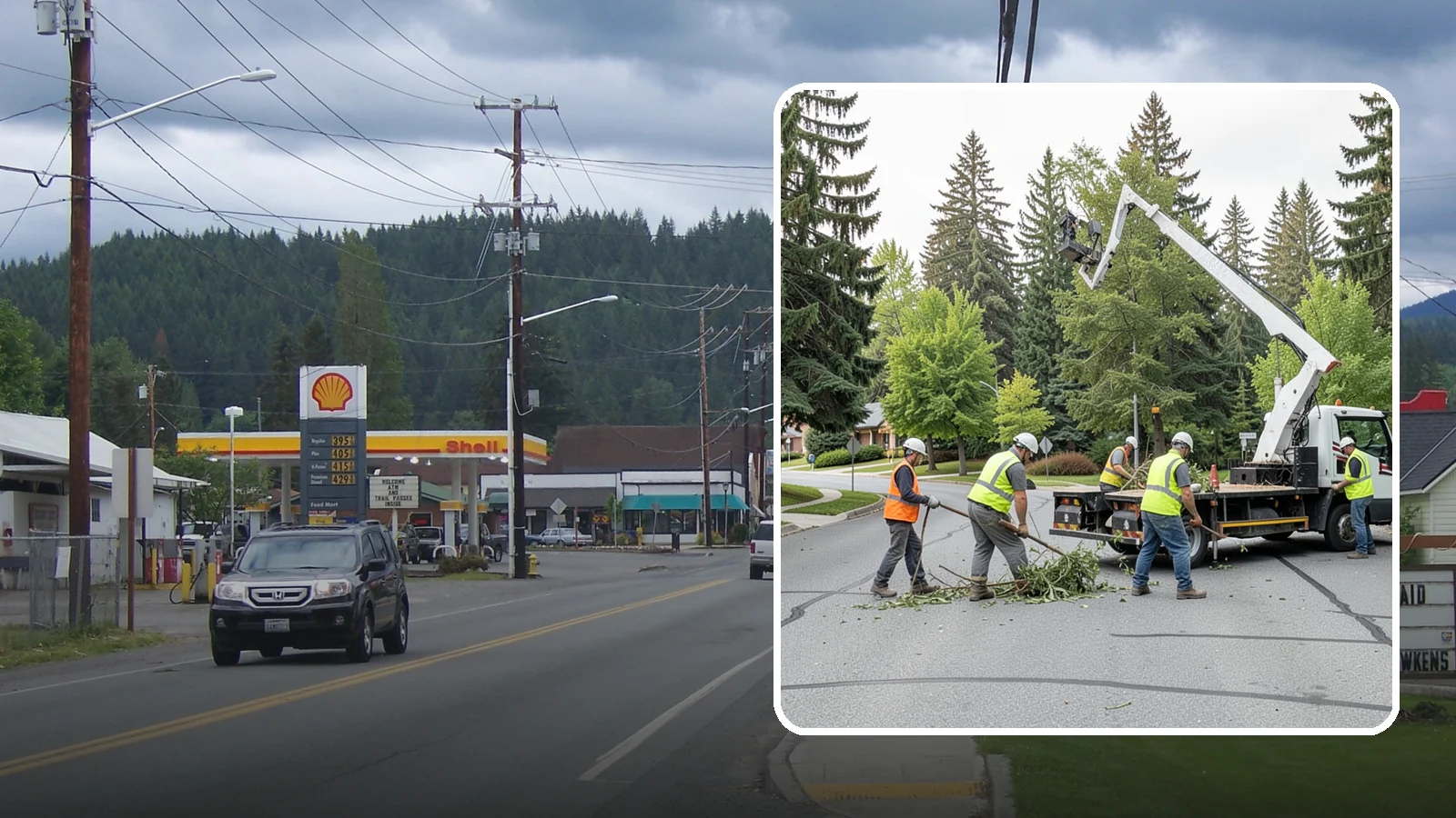 Street Tree Pruning in Granite Falls, Snohomish County, WA - Cyclical ANSI A300 pruning of public street trees to preserve canopy health while maintaining legal clearances over roadways and...