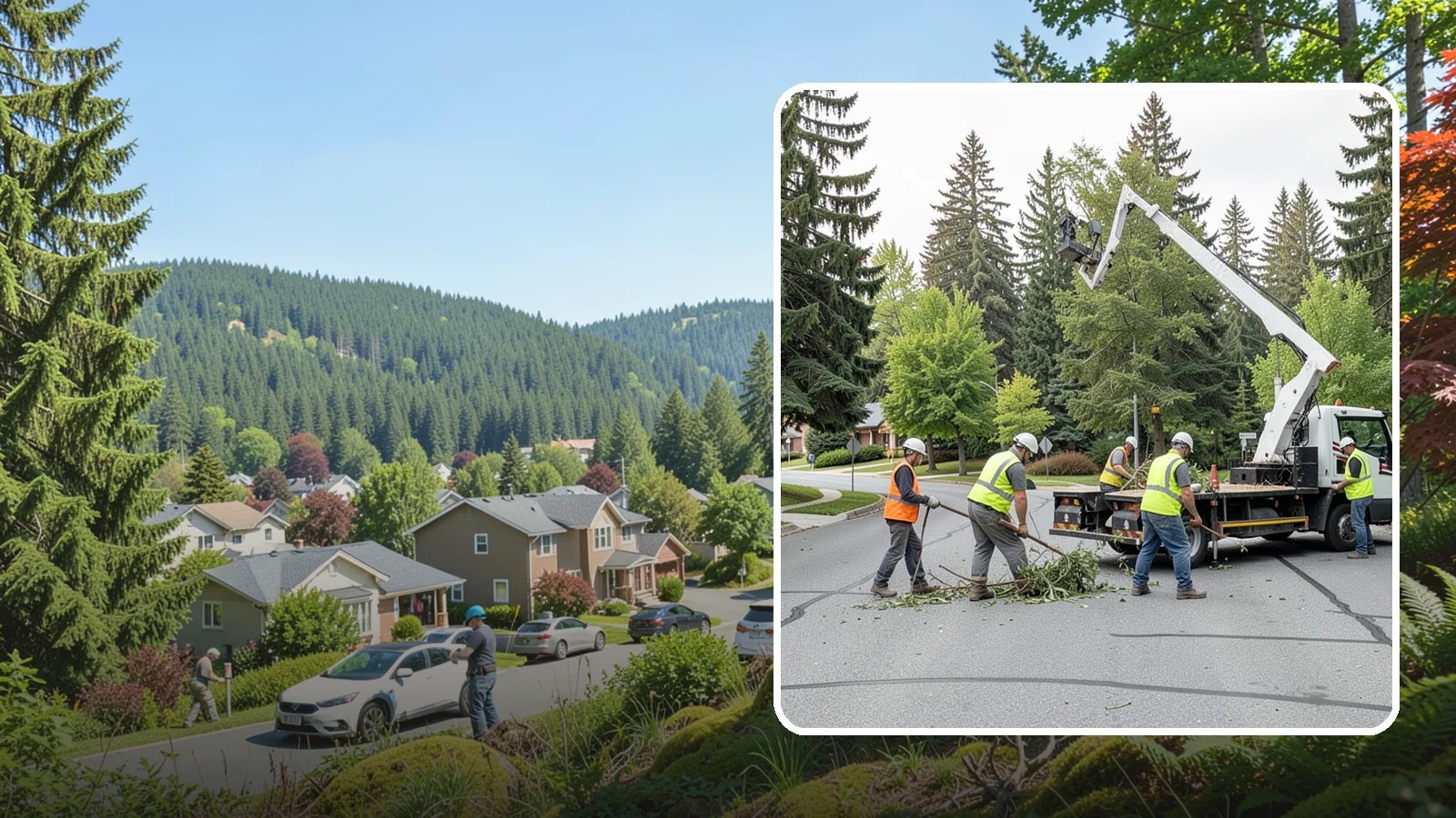 Street Tree Pruning in Index, Snohomish County, WA - Cyclical ANSI A300 pruning of public street trees to preserve canopy health while maintaining legal clearances over roadways and...