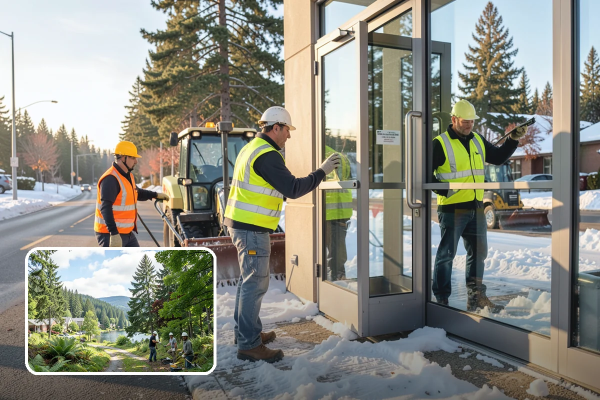 Street Tree Pruning in Lake Forest Park, King County, WA - Restores code-required clearance over roadways, sidewalks, and signals