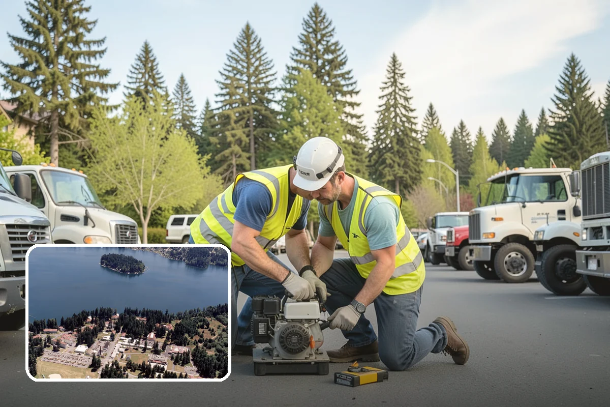 Street Tree Pruning in Lakewood, Pierce County, WA - Restores code-required clearance over roadways, sidewalks, and signals
