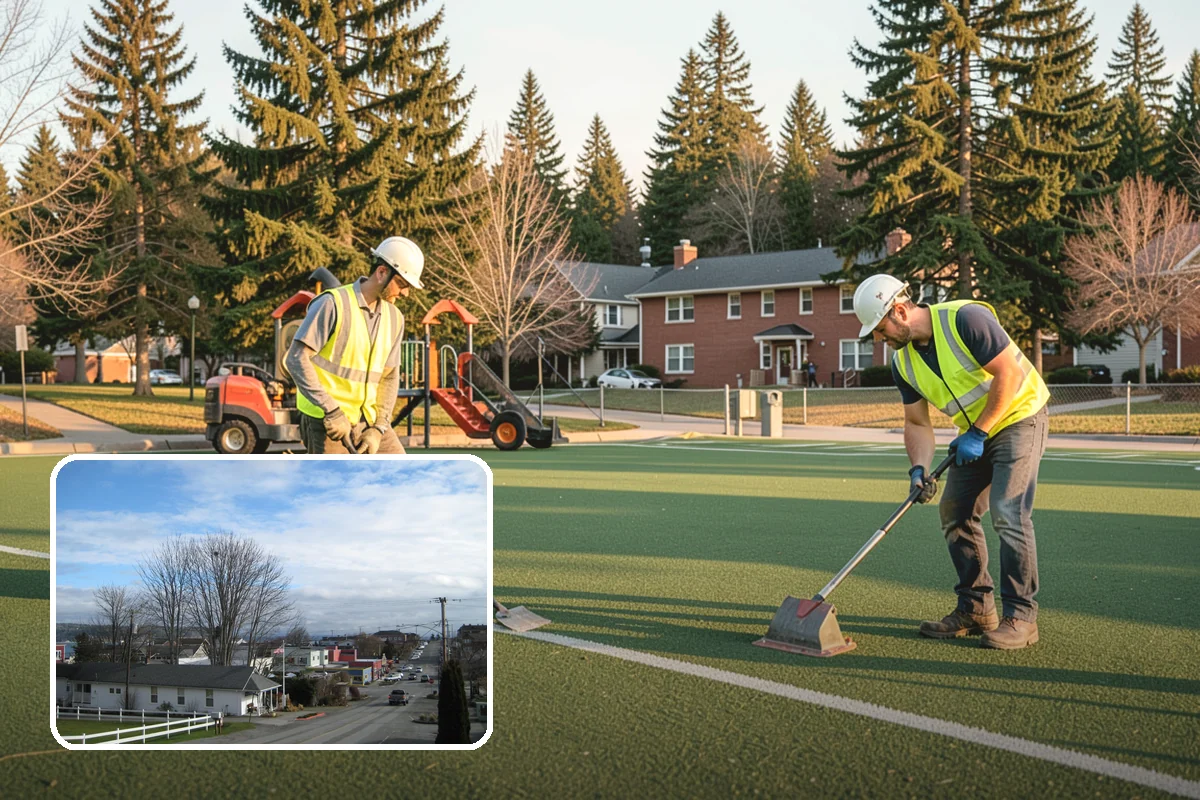 Street Tree Pruning in Langley, Island County, WA - Restores code-required clearance over roadways, sidewalks, and signals