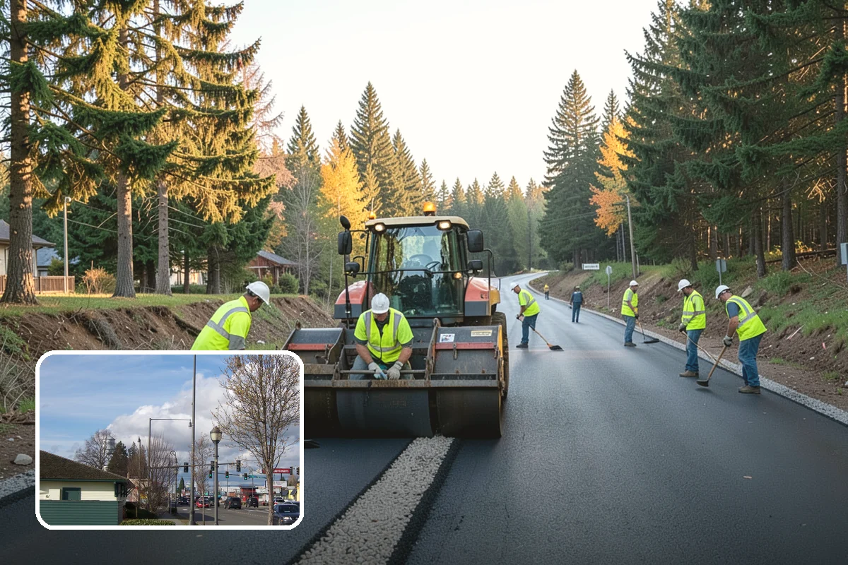 Street Tree Pruning in Marysville, Snohomish County, WA - Restores code-required clearance over roadways, sidewalks, and signals