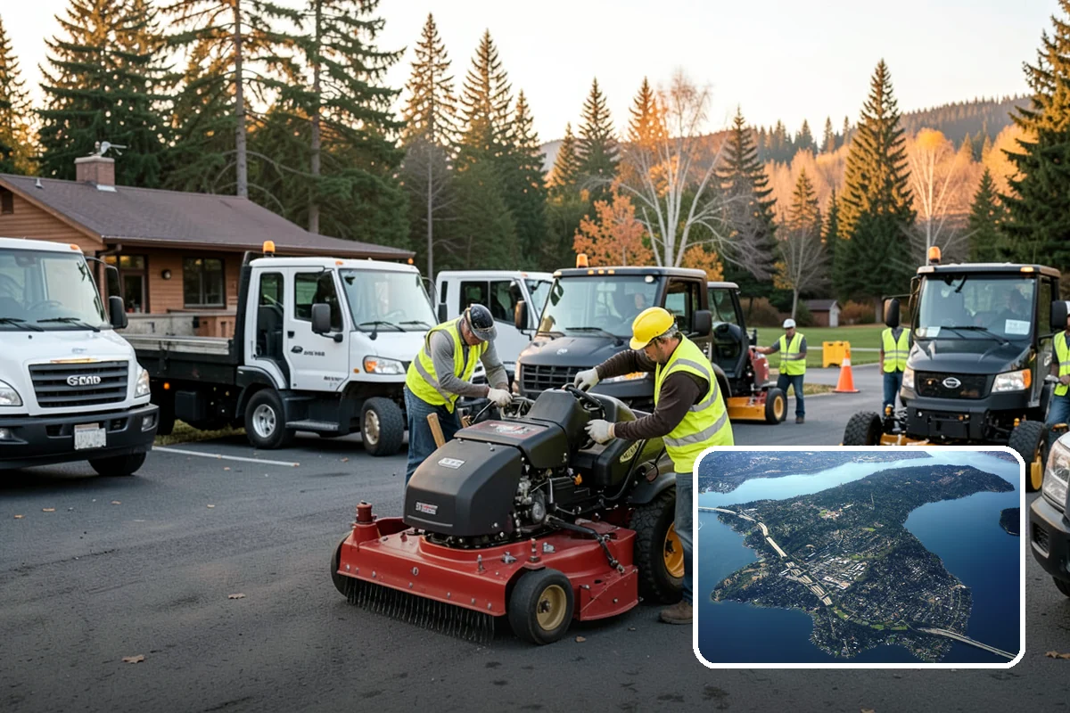 Street Tree Pruning in Mercer Island, King County, WA - Restores code-required clearance over roadways, sidewalks, and signals