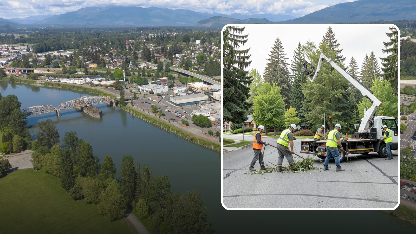 Street Tree Pruning in Mount Vernon, Skagit County, WA - Cyclical ANSI A300 pruning of public street trees to preserve canopy health while maintaining legal clearances over roadways and...