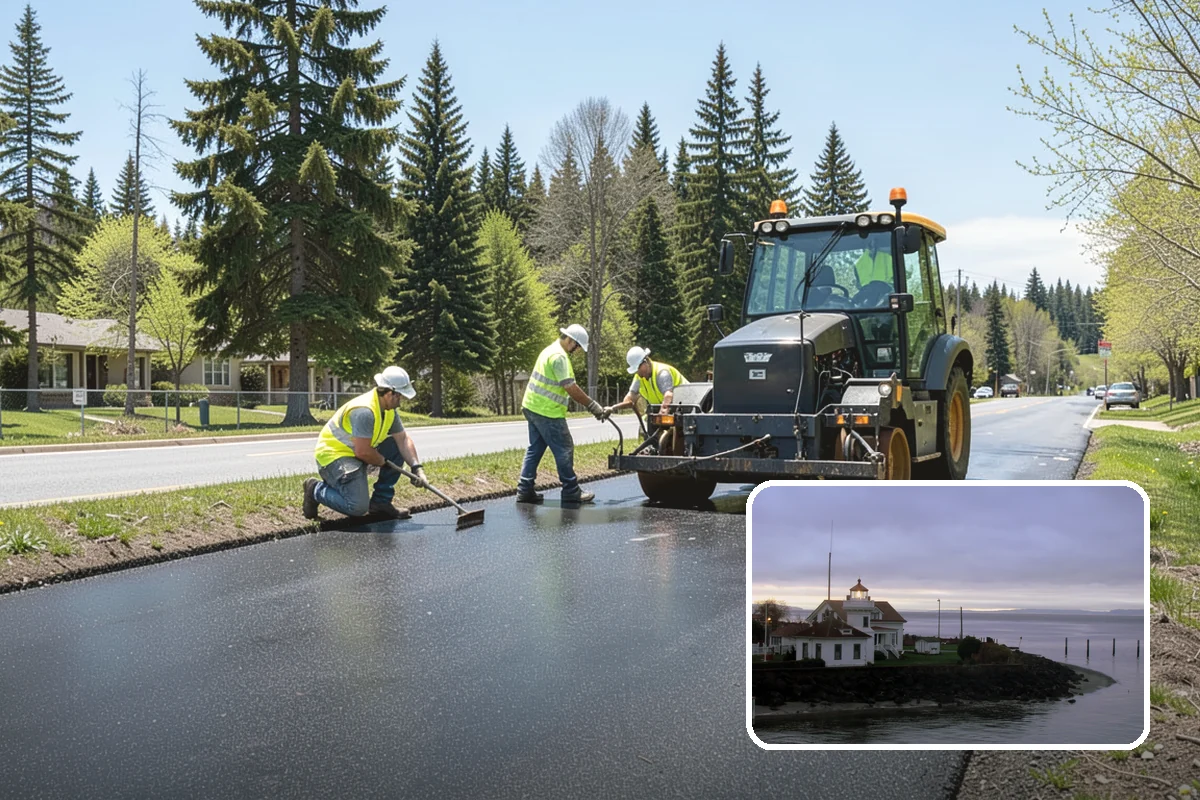 Street Tree Pruning in Mukilteo, Snohomish County, WA - Restores code-required clearance over roadways, sidewalks, and signals