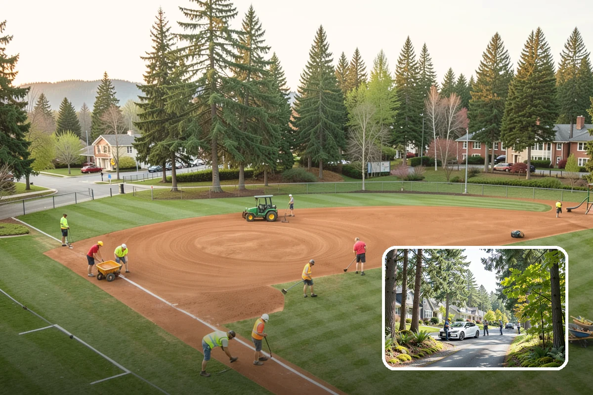 Street Tree Pruning in Normandy Park, King County, WA - Restores code-required clearance over roadways, sidewalks, and signals