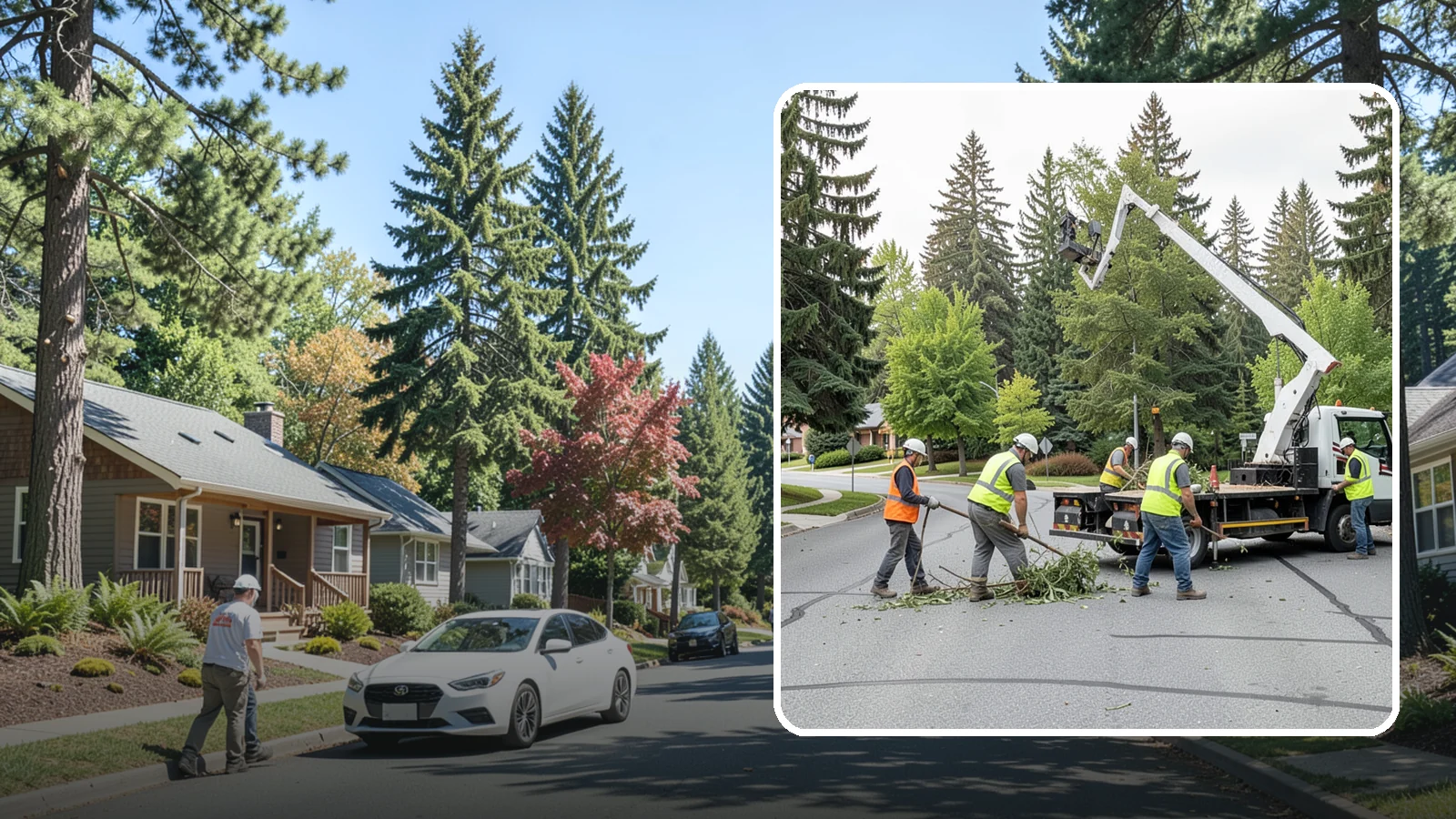 Street Tree Pruning in Orting, Pierce County, WA - Cyclical ANSI A300 pruning of public street trees to preserve canopy health while maintaining legal clearances over roadways and...