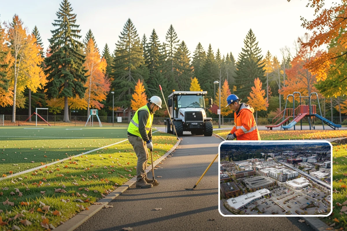 Street Tree Pruning in Redmond, King County, WA - Restores code-required clearance over roadways, sidewalks, and signals