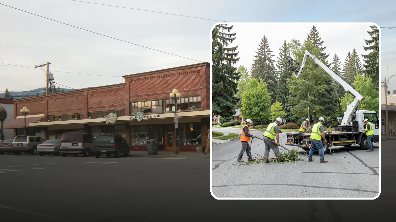 Street Tree Pruning in Sedro-Woolley, Skagit County, WA - Cyclical ANSI A300 pruning of public street trees to preserve canopy health while maintaining legal clearances over roadways and...