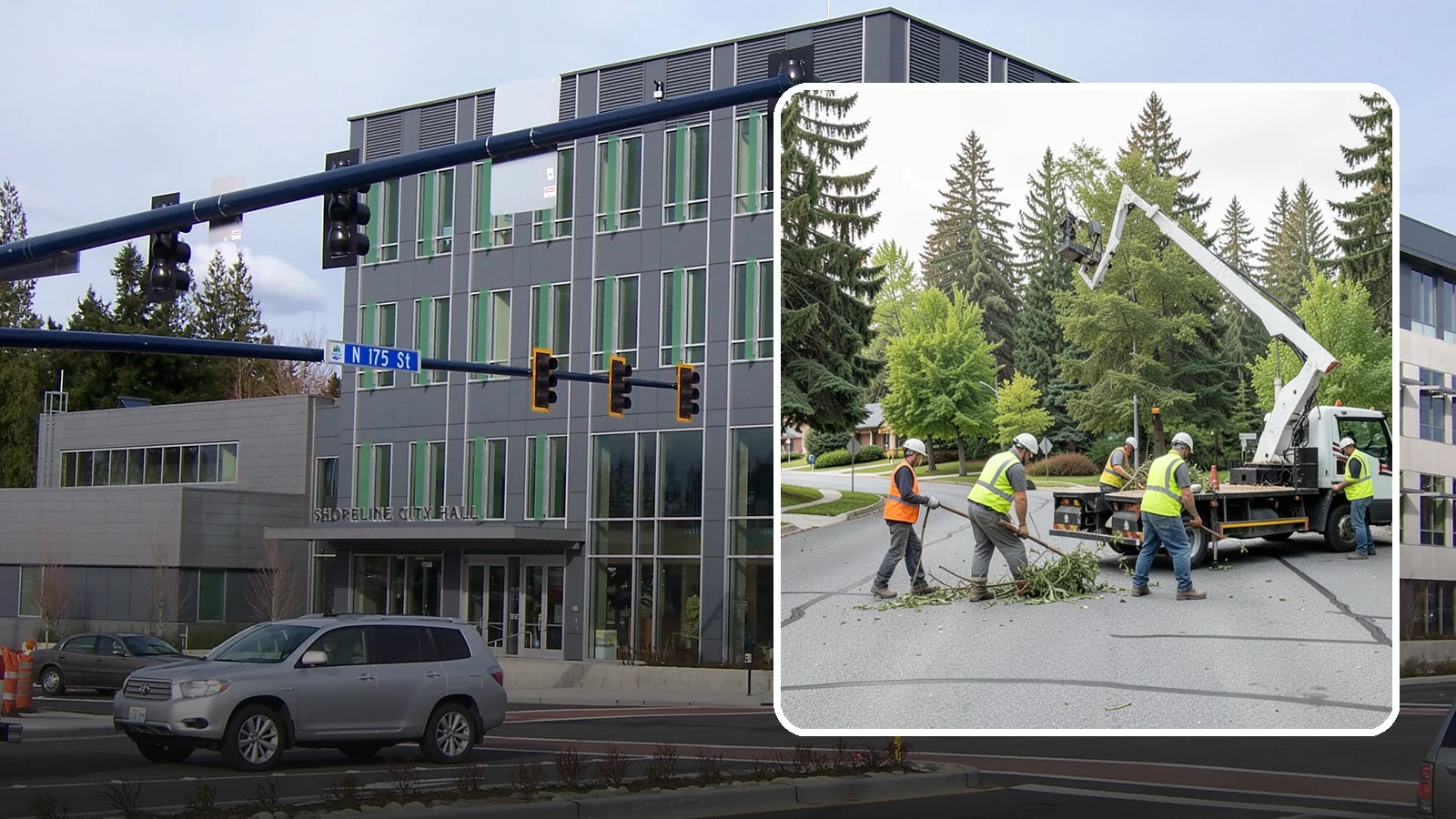 Street Tree Pruning in Shoreline, King County, WA - Cyclical ANSI A300 pruning of public street trees to preserve canopy health while maintaining legal clearances over roadways and...