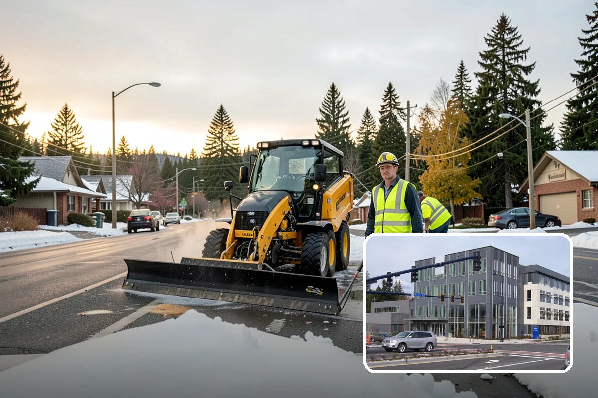 Street Tree Pruning in Shoreline, King County, WA - Restores code-required clearance over roadways, sidewalks, and signals