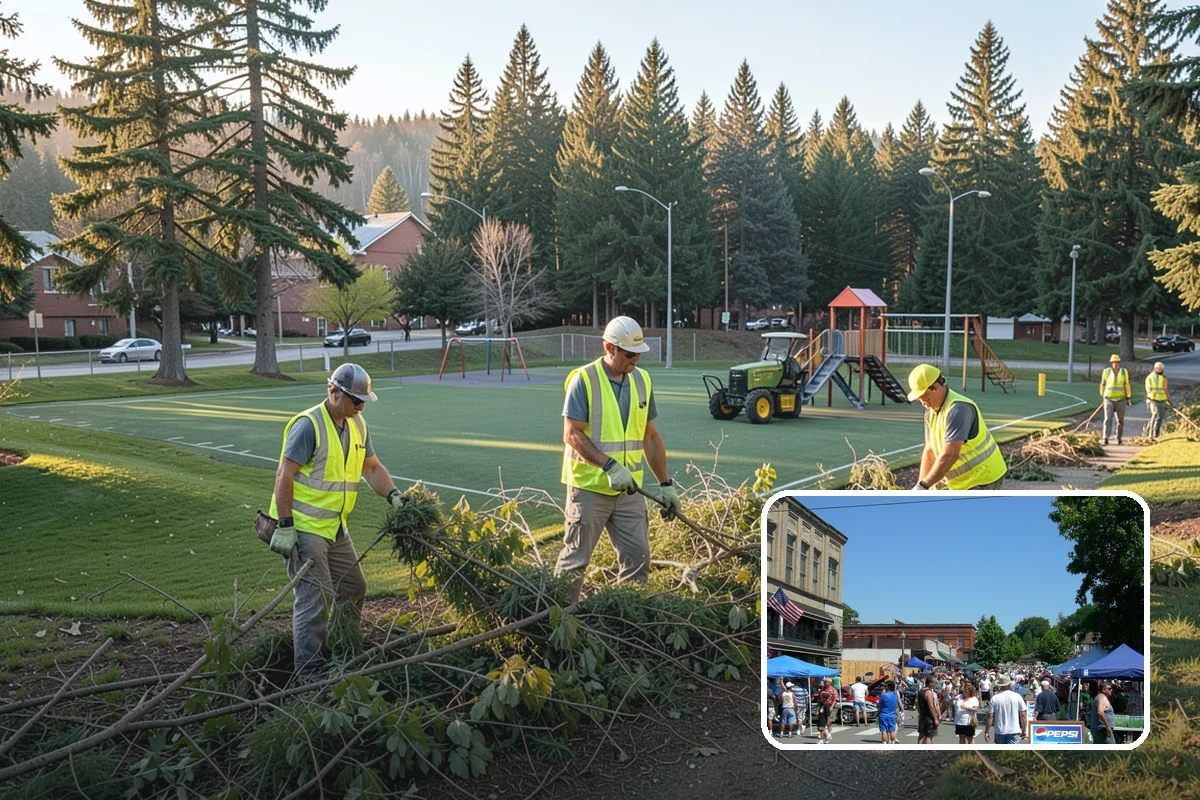 Street Tree Pruning in Snohomish, Snohomish County, WA - Restores code-required clearance over roadways, sidewalks, and signals