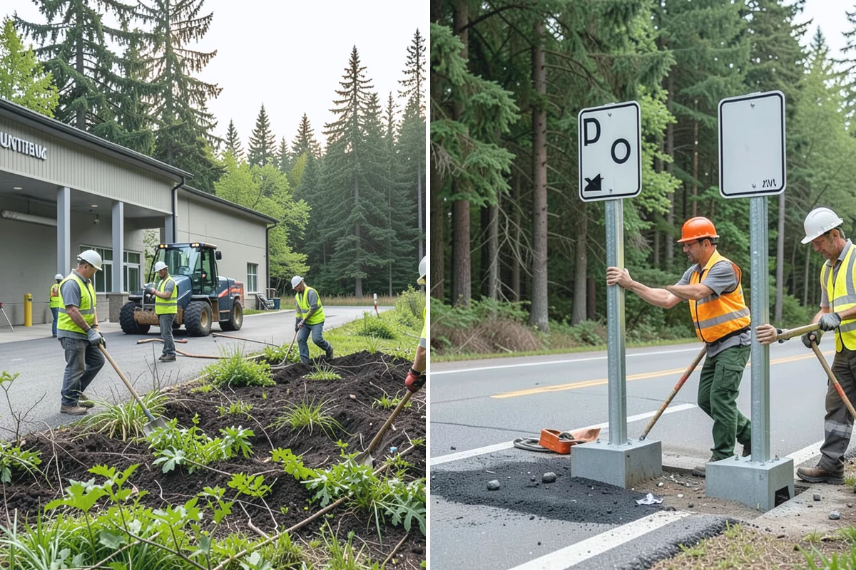 Street Tree Pruning in Wilkeson, Pierce County, WA - Inventory review and route sequencing by block or grid