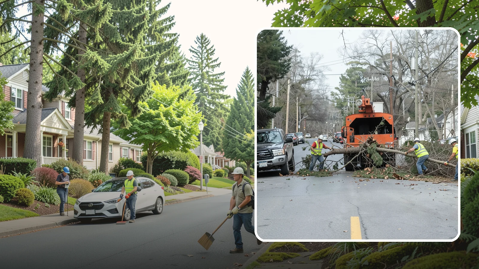 Street Tree Removal in Beaux Arts Village, King County, WA - Permitted removal of dead, declining, or conflicting street trees in the public right-of-way with full traffic control and site...