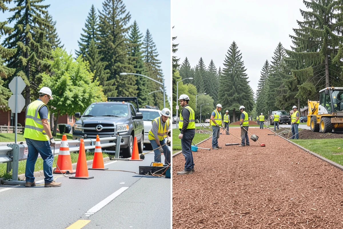 Street Tree Removal in Beaux Arts Village, King County, WA - Removal authorization, permitting, and utility locates confirmed