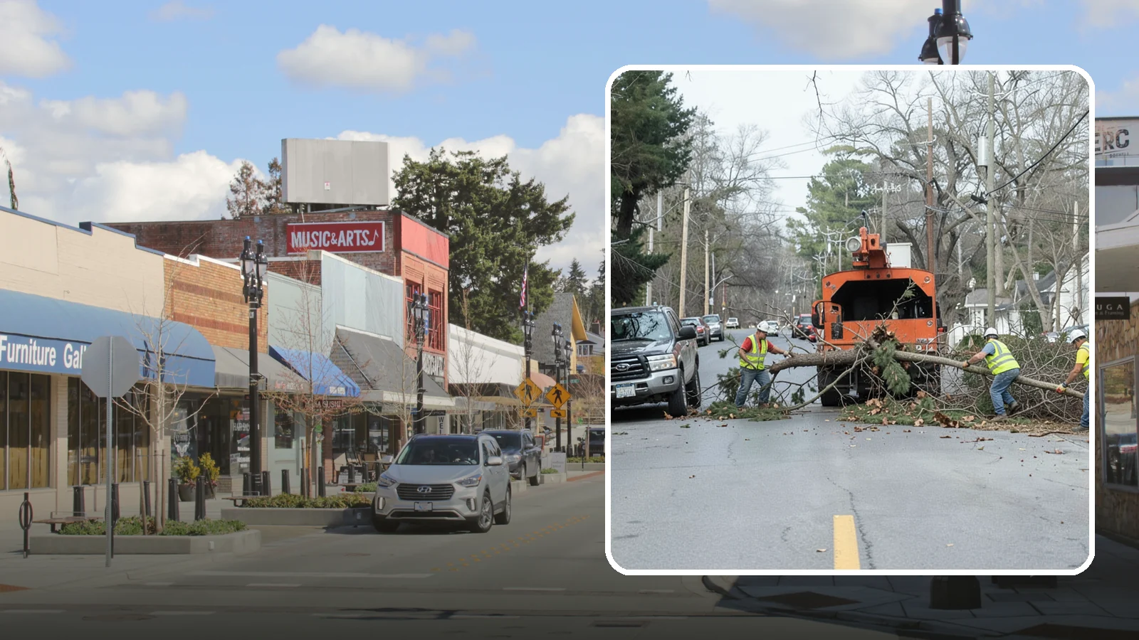 Street Tree Removal in Bothell, King County, WA - Permitted removal of dead, declining, or conflicting street trees in the public right-of-way with full traffic control and site...