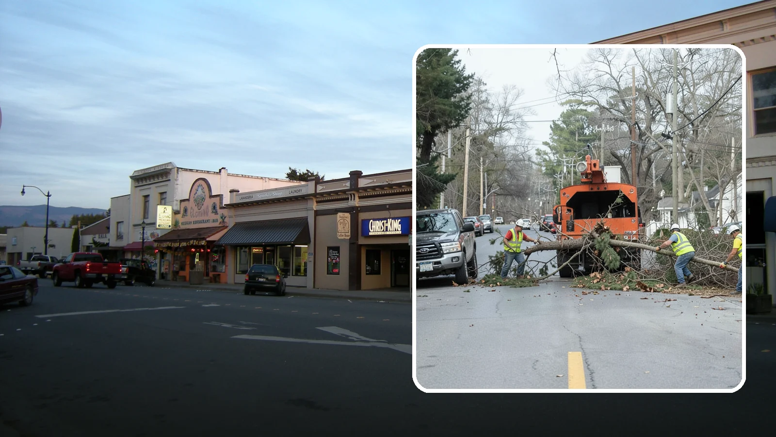 Street Tree Removal in Burlington, Skagit County, WA - Permitted removal of dead, declining, or conflicting street trees in the public right-of-way with full traffic control and site...